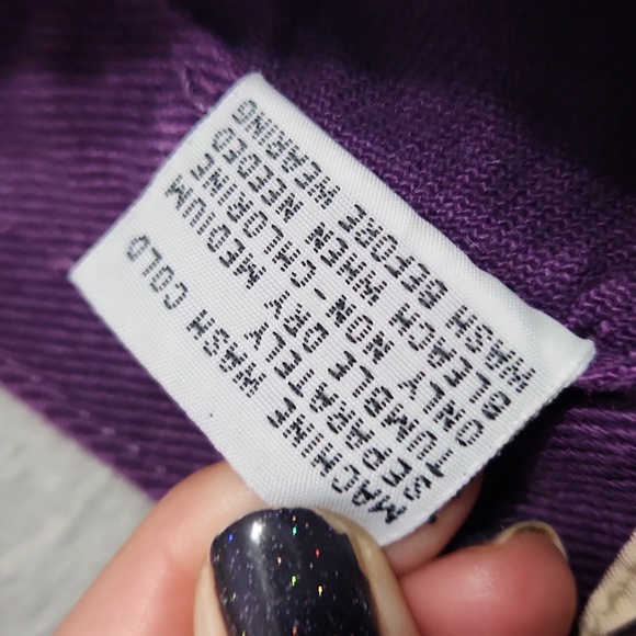 Vintage High Rise Baggy Relaxed Tapered Leg Purple Denim "Mom" Jeans - Picture 9 of 16